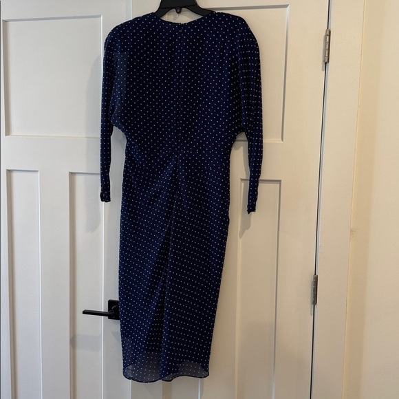 Philosophy Di Lorenzo Serafini Printed Double Creponne Polka Dot Dress, Size 8 - Picture 5 of 8